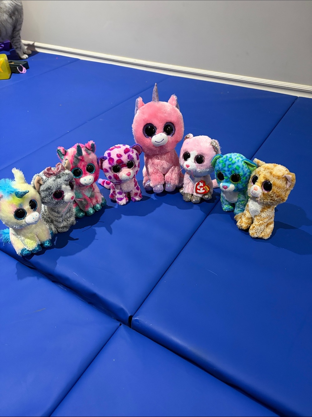 Ty Assorted Beanie Boos Plush Set - Pink Unicorn & Multicolor Friends